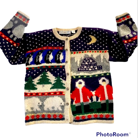 Valerie Stevens Sweaters - Vintage Valerie Stevens Classics button front cardigan crew neck sweater  C3